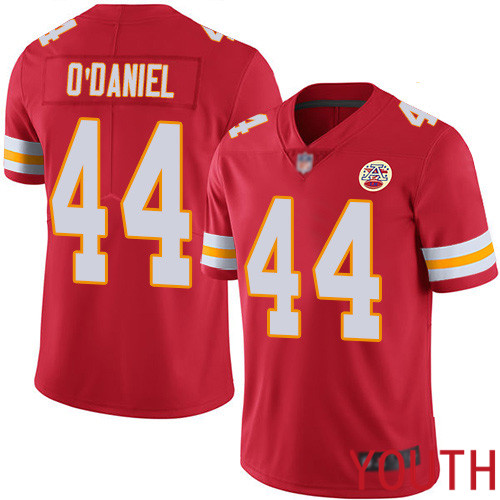 Youth Kansas City Chiefs 44 ODaniel Dorian Red Team Color Vapor Untouchable Limited Player Nike NFL Jersey